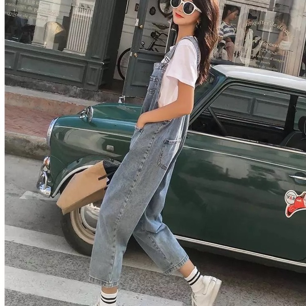 Denim Overall Jumpsuit - Picture 9 of 16
